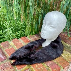 Elegant Black Mink Fur Collar Fun Way To Dress Up A Coat